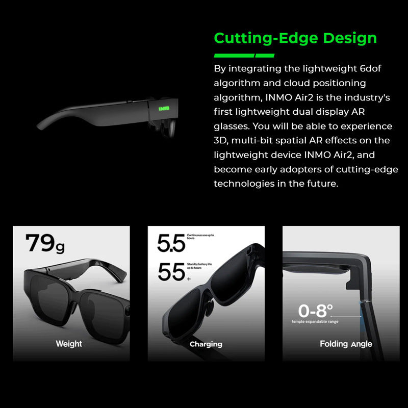 Shadow Smart AR Glasses True Wireless