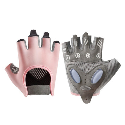 Women's Half Finger Training Thickened Liquid Silicone Fitness Gloves