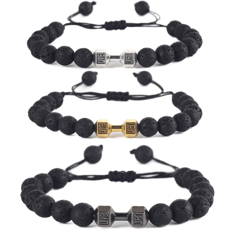 Hand-woven Dumbbell Bracelet Adjustable